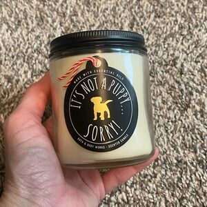 Scented Candle with Dog Design
